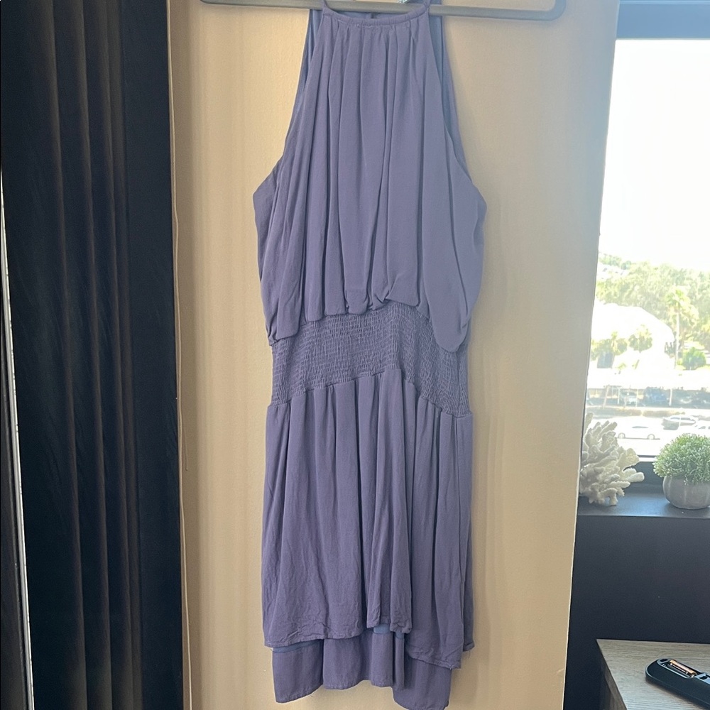 She + Sky Lavender High Low Dress